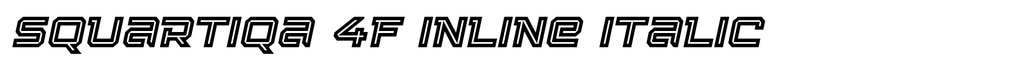 Squartiqa 4F Inline Italic image